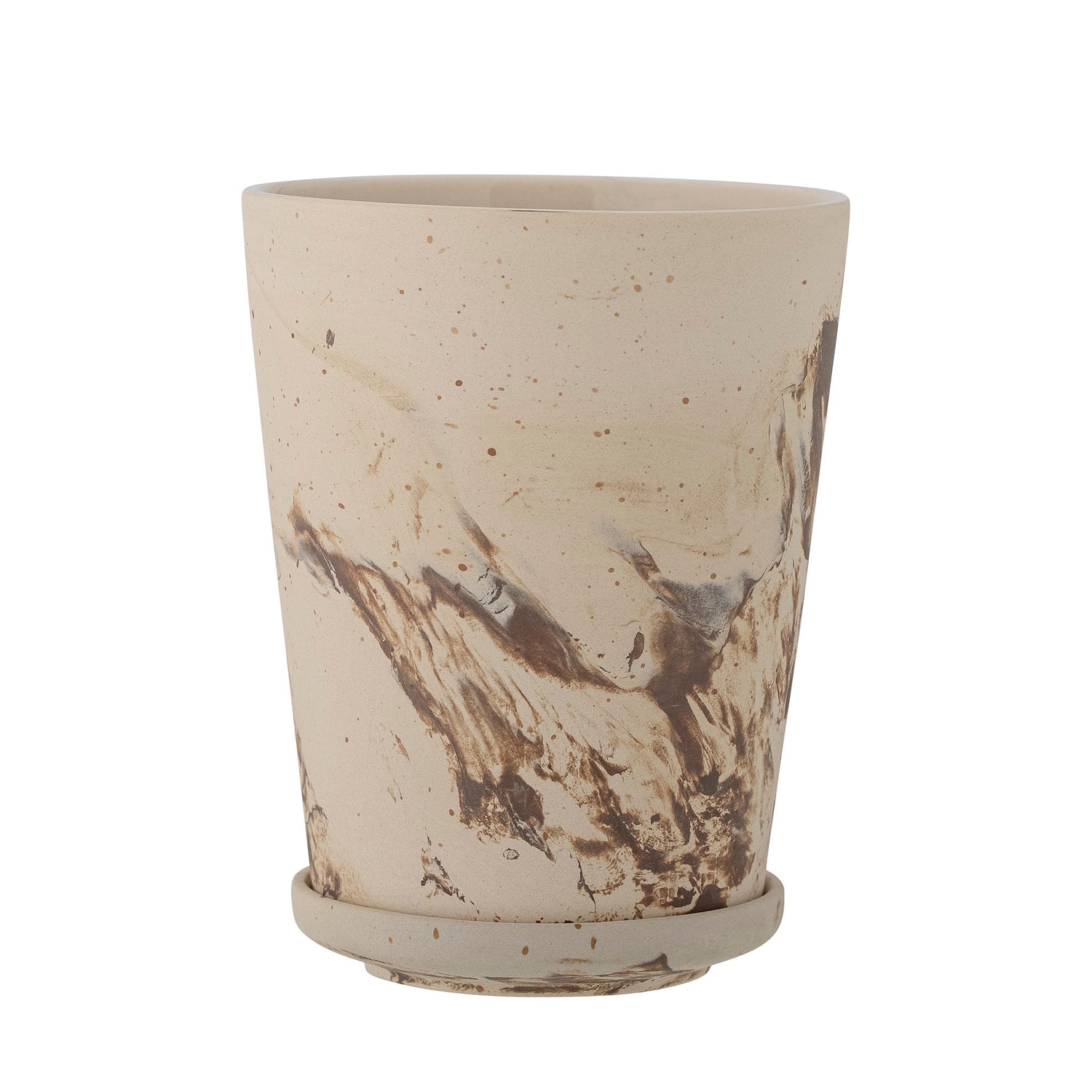 Bloomingville Stacy Herbal Pot w/tefat, brunt, stengods