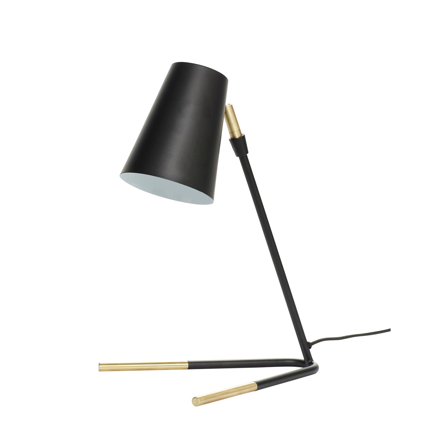 Slant bordslampa svart - 29x25xh44cm, e27/15w