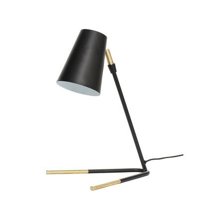 Slant bordslampa svart - 29x25xh44cm, e27/15w