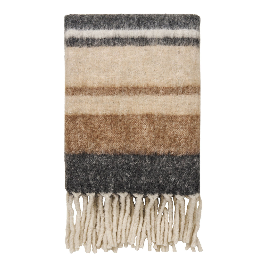 Carmel Plaid - Plaid, ullmix, svart/brun 130x170 cm
