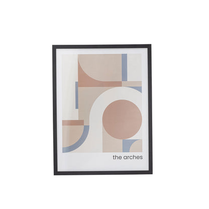 Bloomingville Arches Illustration med ram, svart, kille