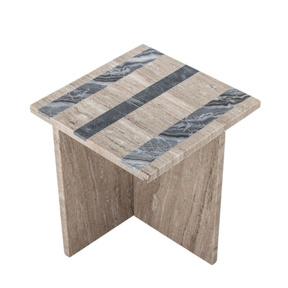Bloomingville Clea sidobord, brunt, marmor