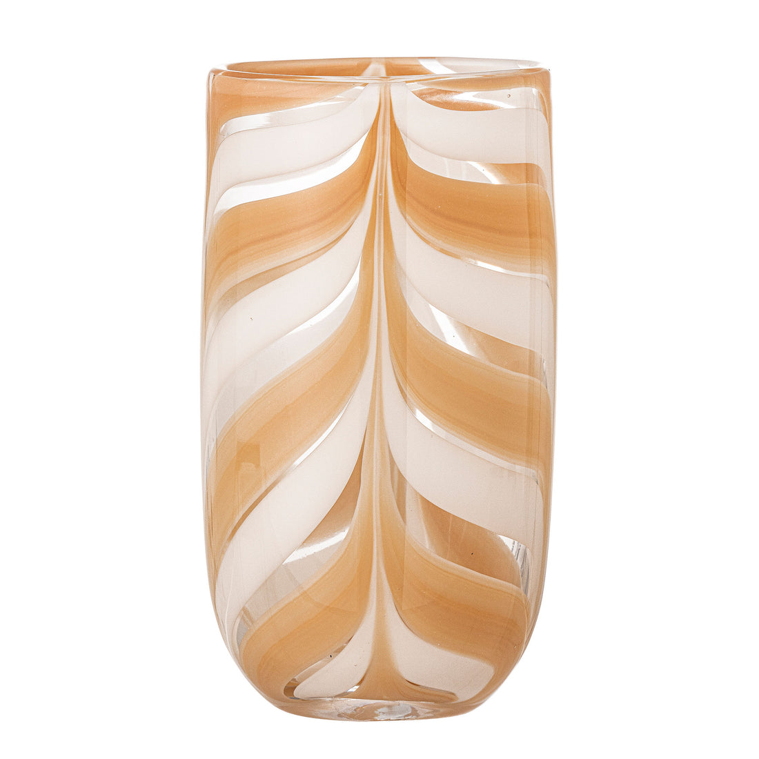 Bloomingville Taven Vase, Orange, Glass