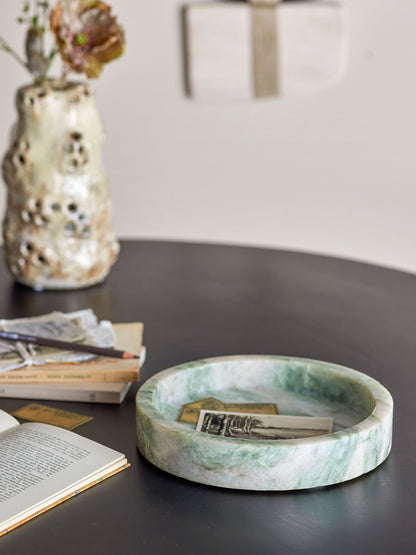 Bloomingville Ivette Fad, Green, Marble