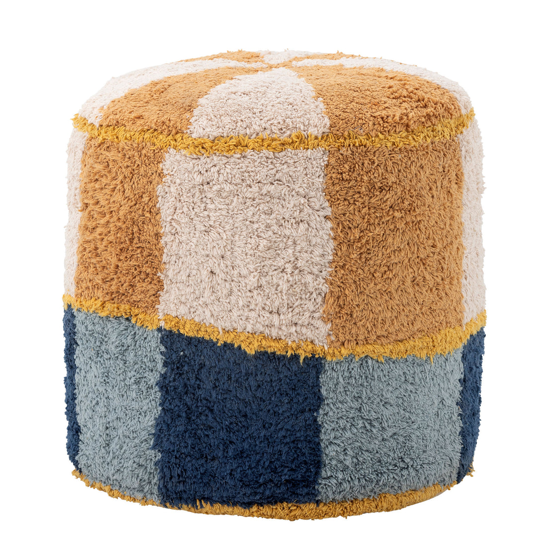 Bloomingville Mini Kio Puf, Blue, Cotton
