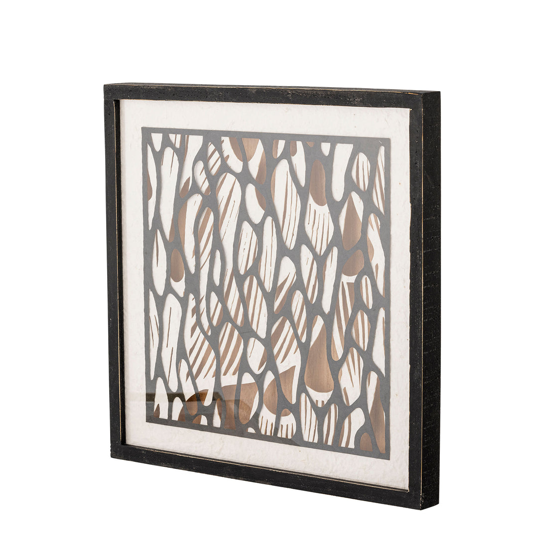 Bloomingville Barlin Illustration med ram, svart, kille