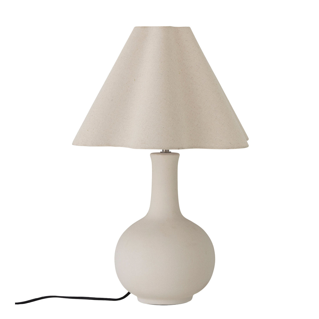Bloomingville Heide bordslampa, vit, stengods