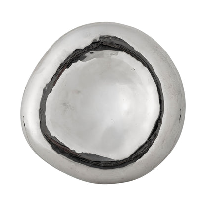 Bloomingville Shine Bowl, Silver, Stoneware