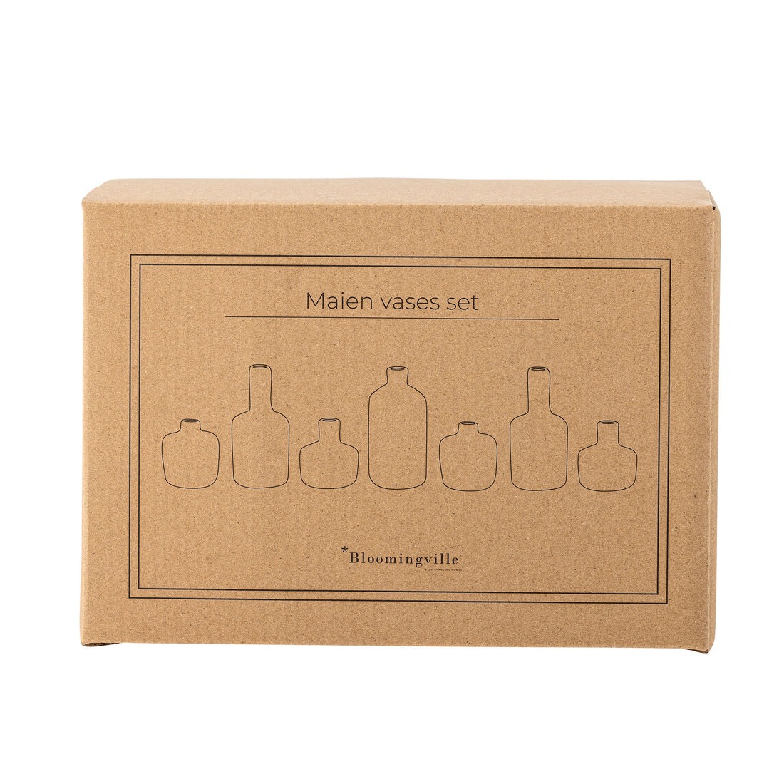 Bloomingville Maien Vase, brun, stengods