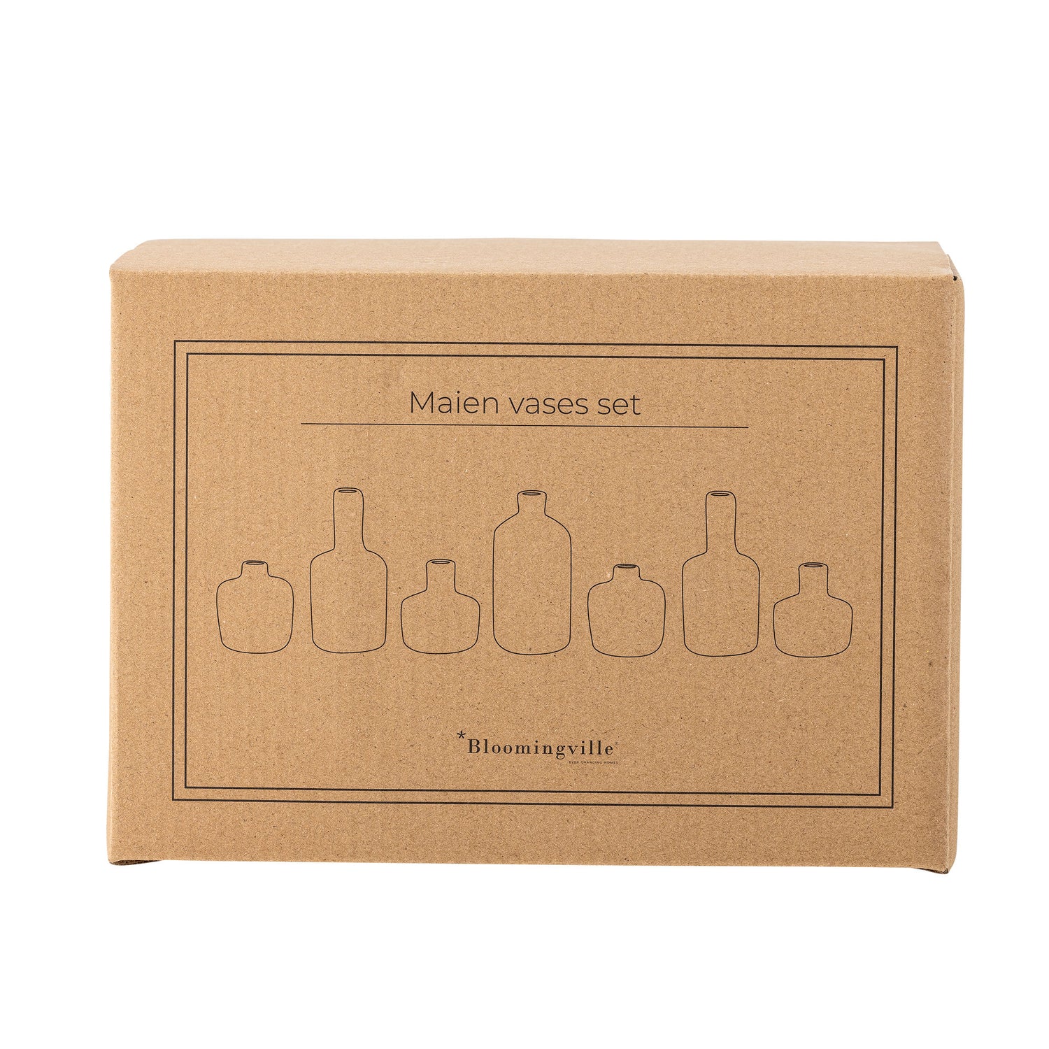 Bloomingville Maien Vase, brun, stengods