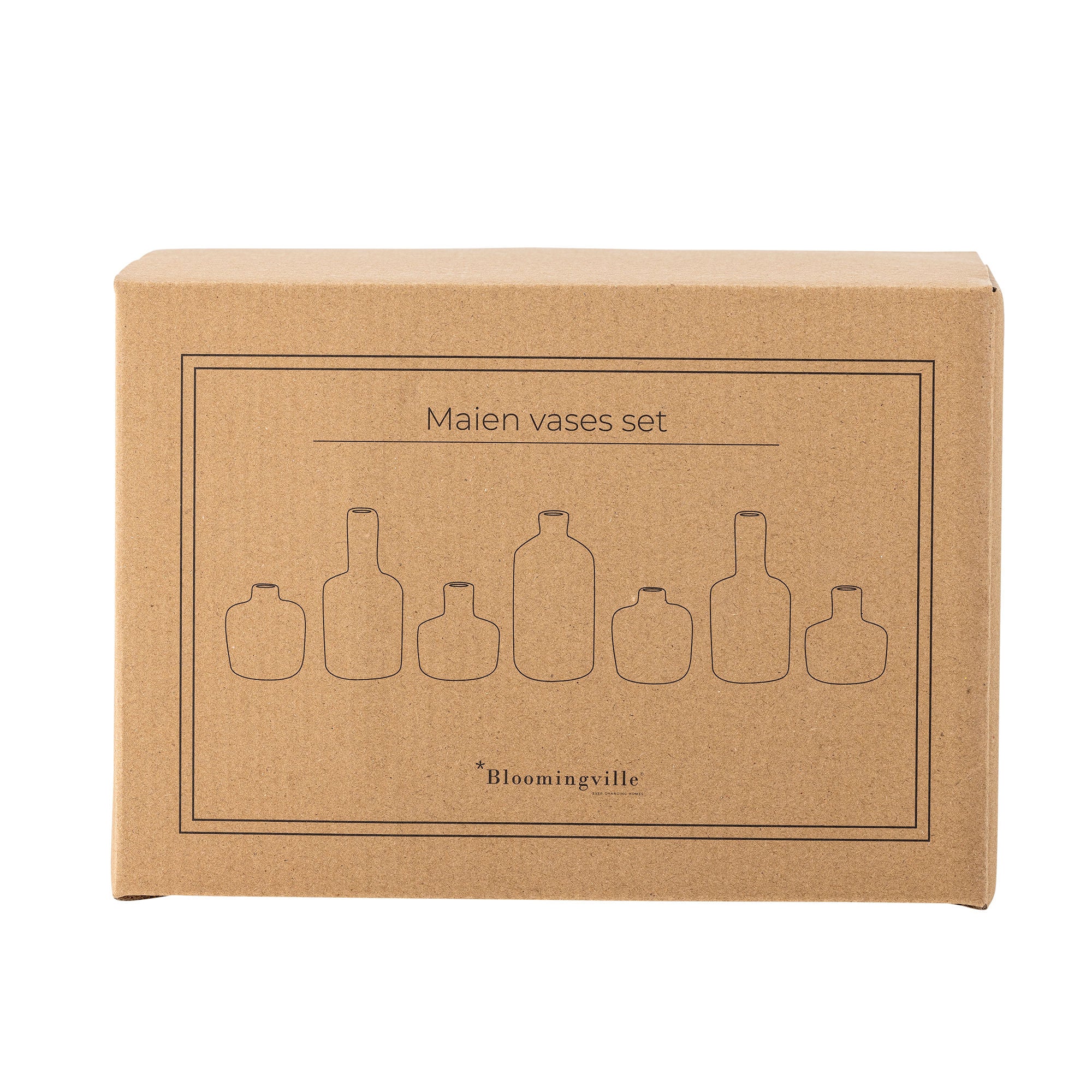 Bloomingville Maien Vase, brun, stengods