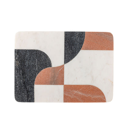Bloomingville Jazzi Cutting Board, White, Marble