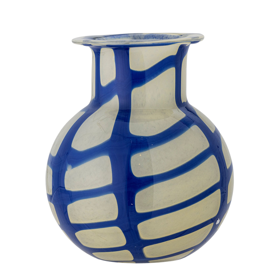Bloomingville Kiran Vase, Blue, Glass