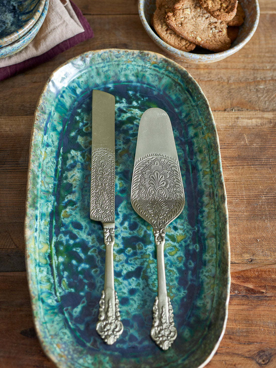 Bloomingville Kalima Cake Spade, mässing, mässing