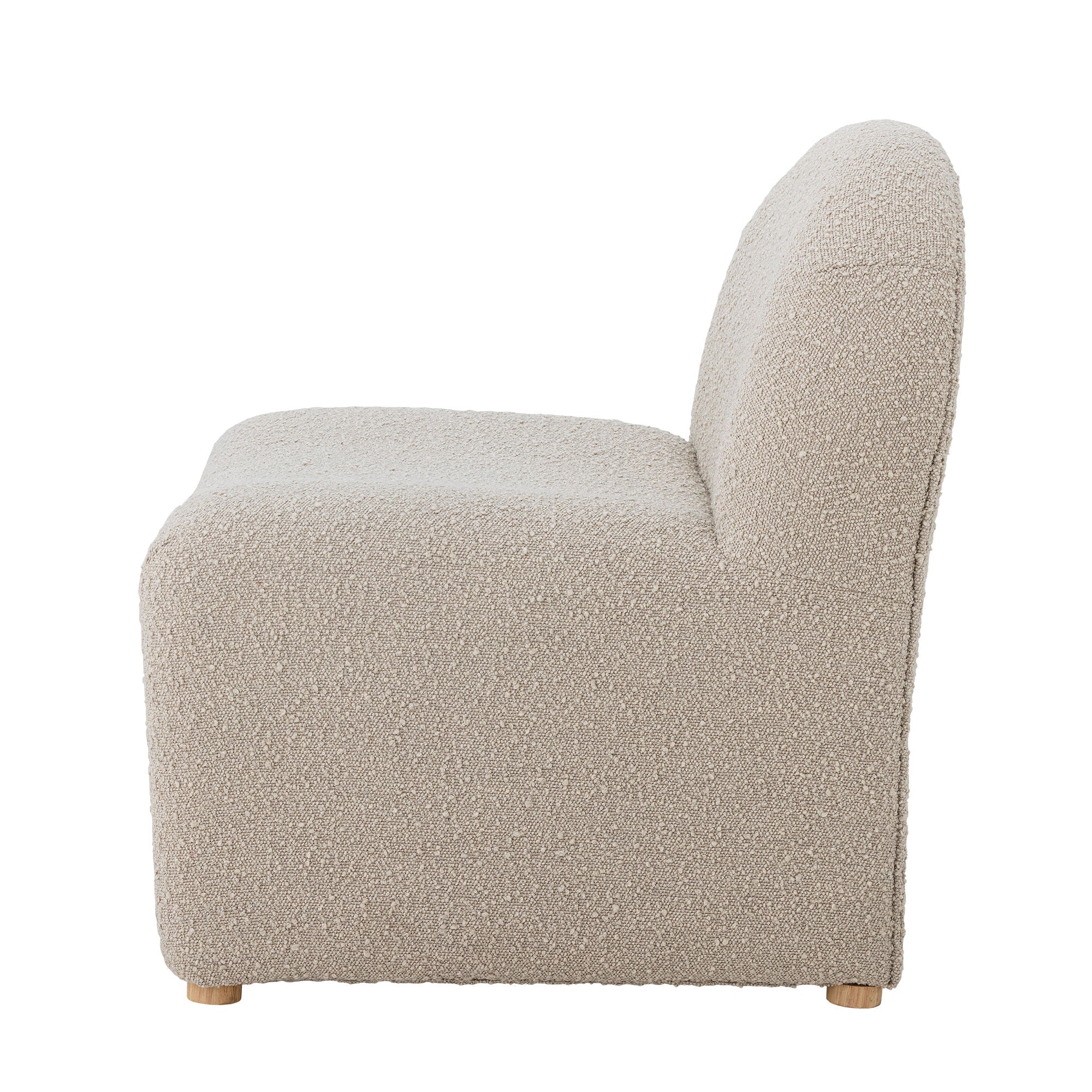 Bloomingville Neel Lounge Chair, Nature, Polyester