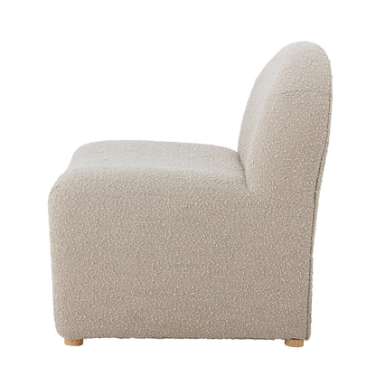 Bloomingville Neel Lounge Chair, Nature, Polyester