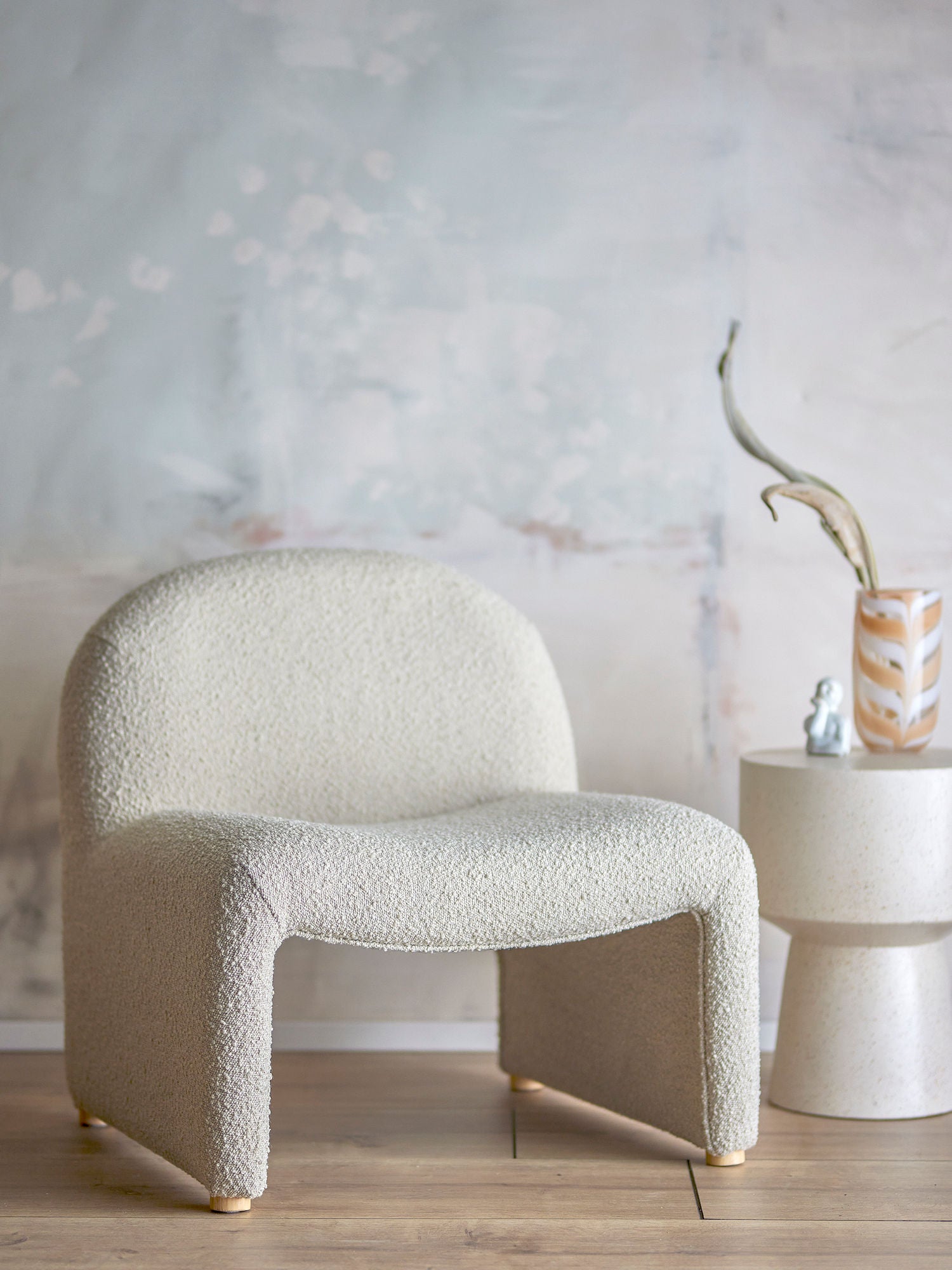 Bloomingville Neel Lounge Chair, Nature, Polyester