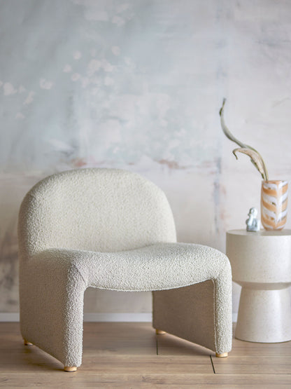 Bloomingville Neel Lounge Chair, Nature, Polyester