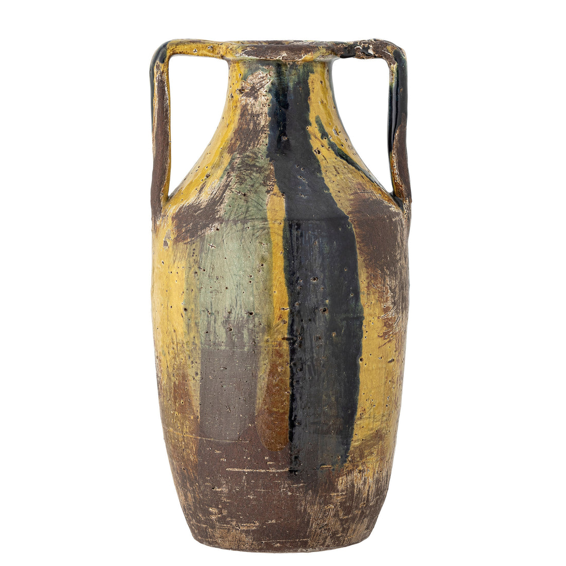 Creative Collection Wilder Deko Vase, Yellow, Terracotta