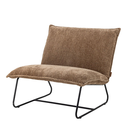 Bloomingville Cape Lounge -stol, brun, återvunnen polyester