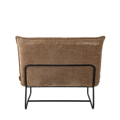 Bloomingville Cape Lounge -stol, brun, återvunnen polyester