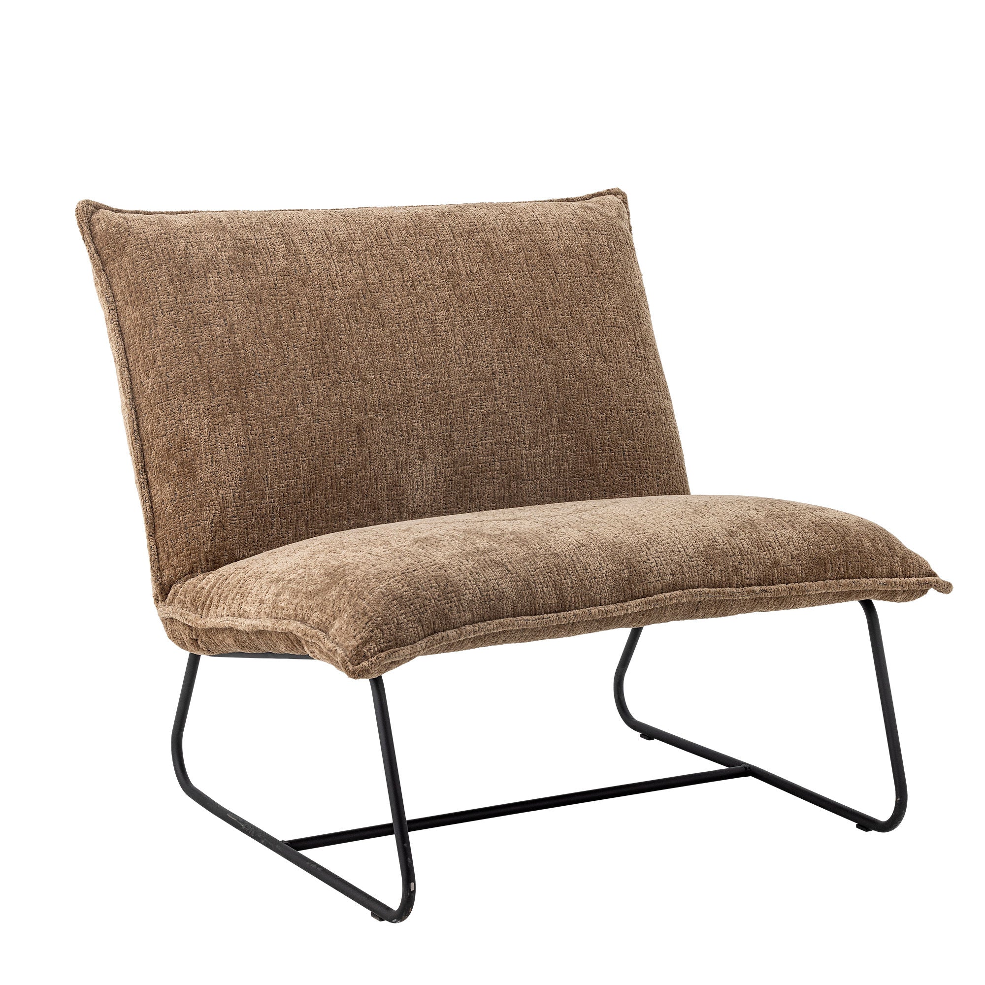 Bloomingville Cape Lounge -stol, brun, återvunnen polyester