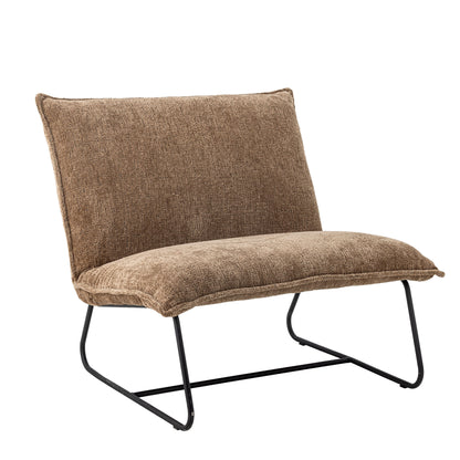 Bloomingville Cape Lounge -stol, brun, återvunnen polyester