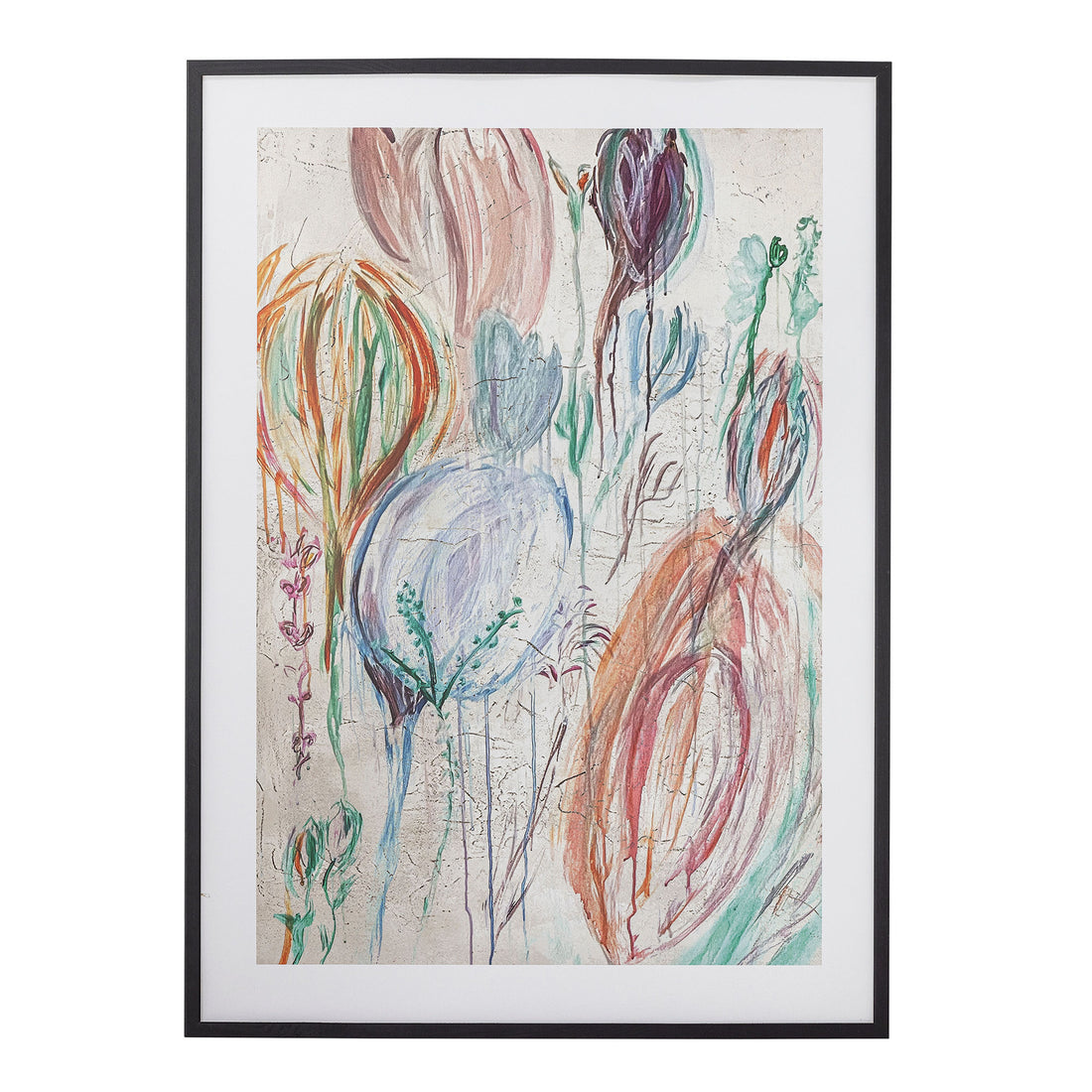 Bloomingville Francine Illustration med ram, svart, kille
