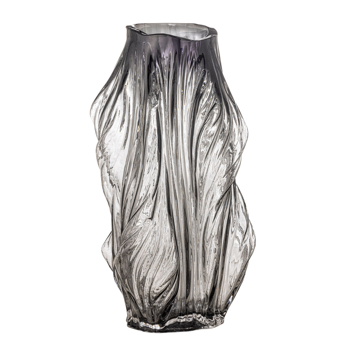 Bloomingville Tulla Vase, Gray, Glass