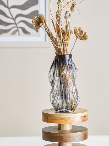 Bloomingville Tulla Vase, Gray, Glass