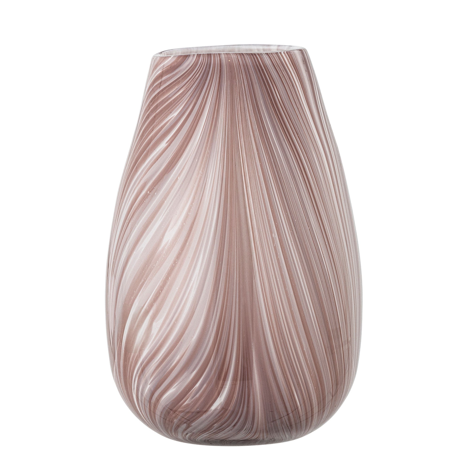 Bloomingville Ennis Vase, Rosa, Glass