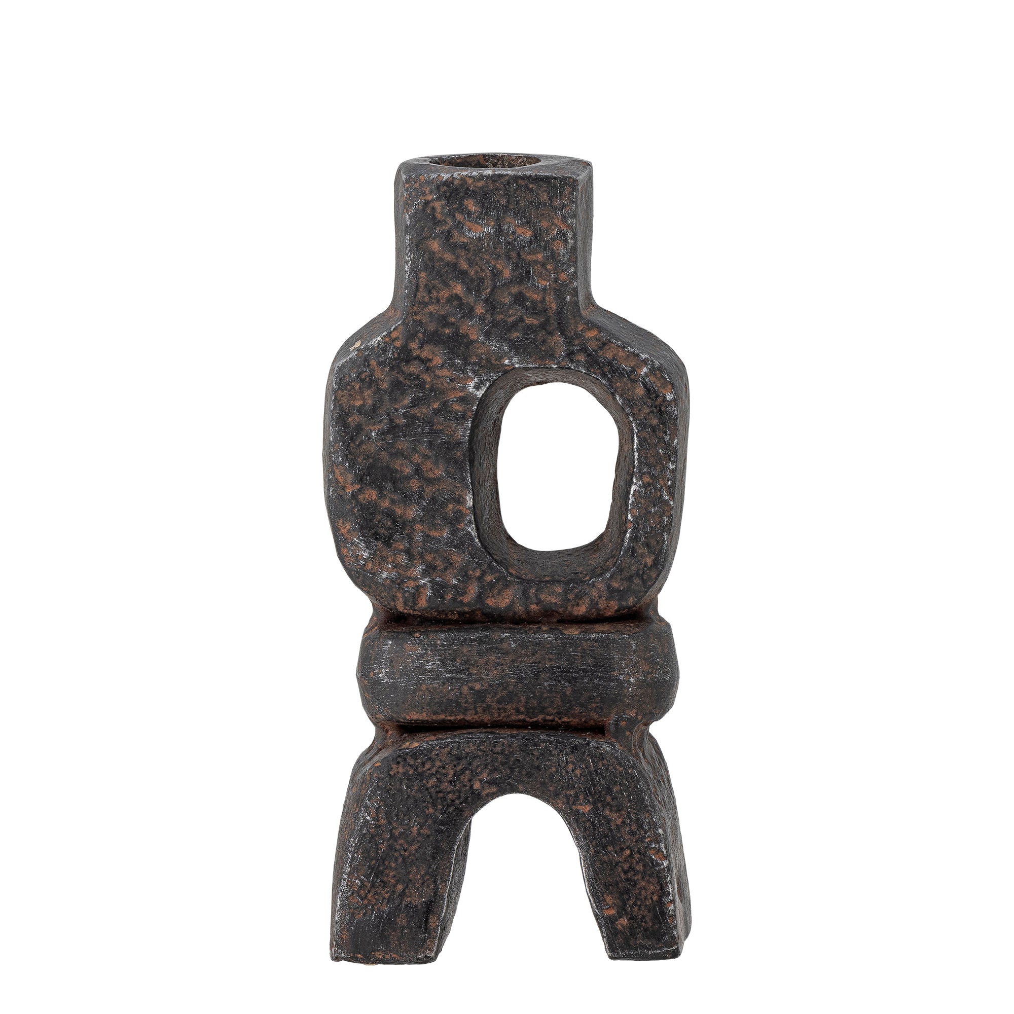 Bloomingville Sanah ljusstake, svart, gjutjärn