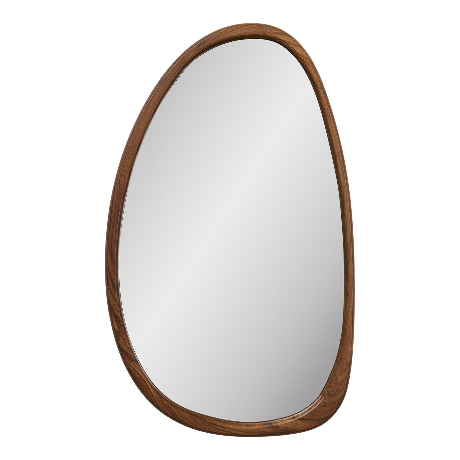 Luxon Mirror - Mirror, Organic Shape, Wood Look 38,5x64,5 cm
