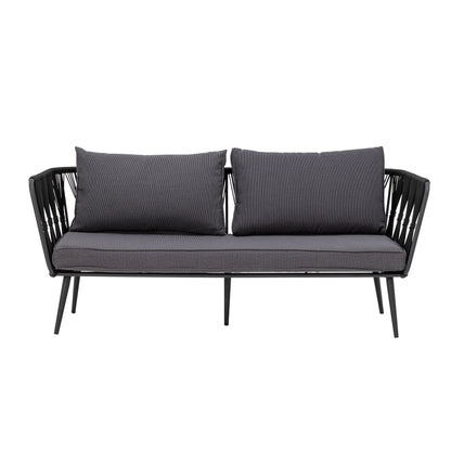 Bloomingville Pavone soffa, svart, metall