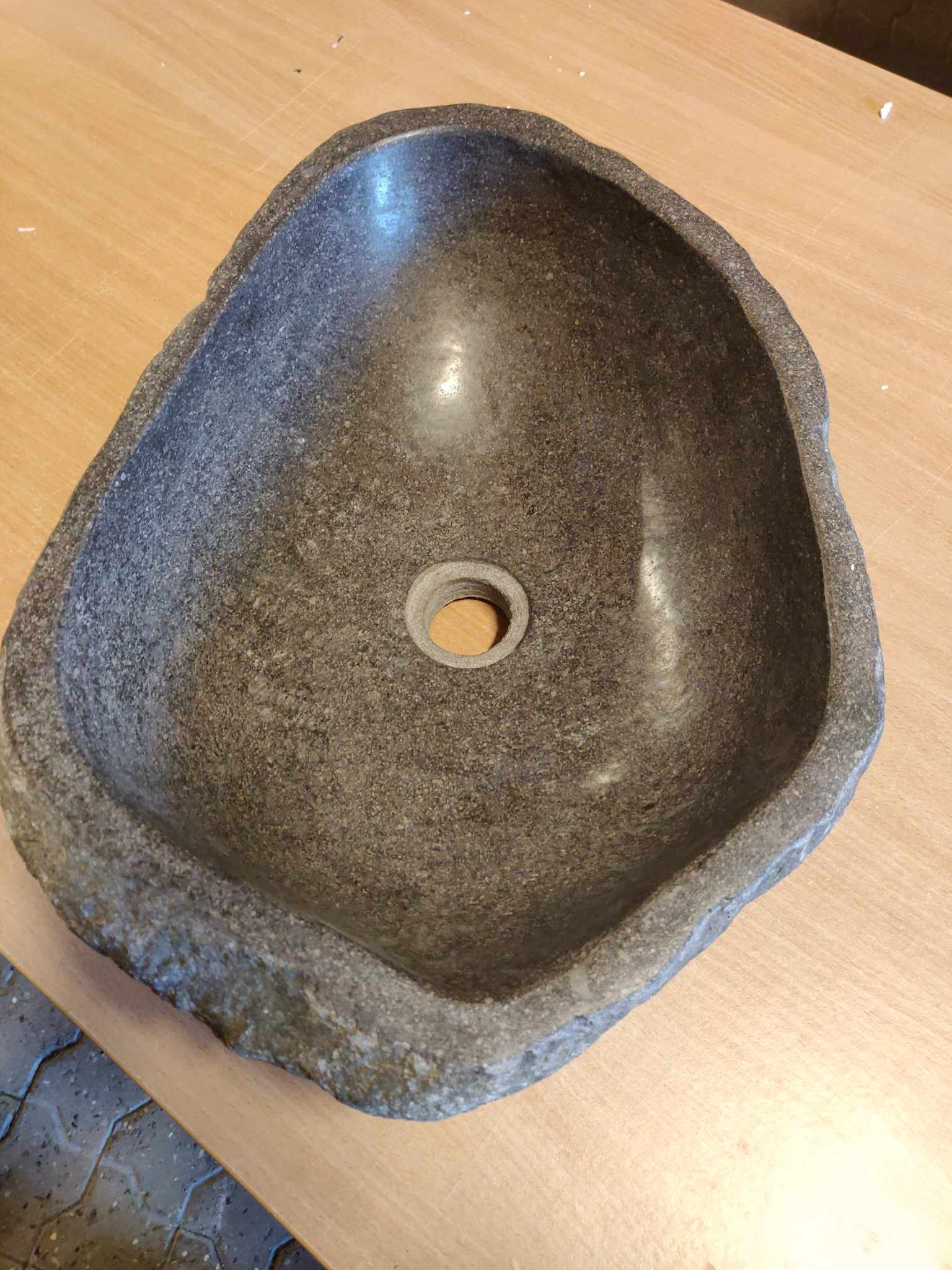Håndvask Valley - Natur - Riverstone - B: 40 H: 15 L: 40 cm - Muubs - DesignGaragen.dk
