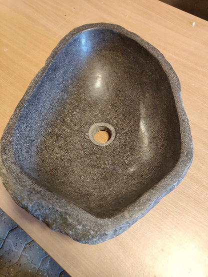Håndvask Valley - Natur - Riverstone - B: 40 H: 15 L: 40 cm - Muubs - DesignGaragen.dk