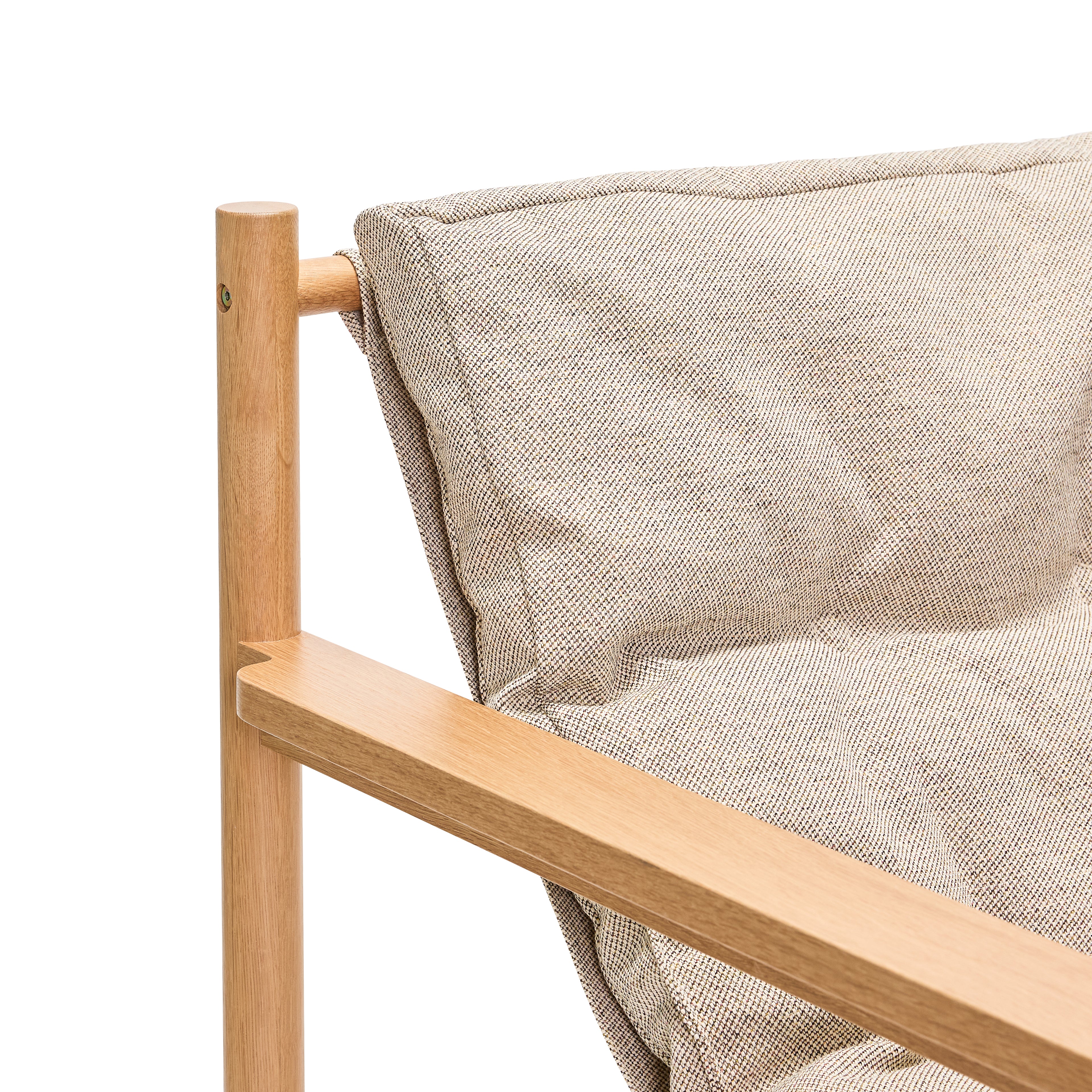 Heritage Fåtölj/Fotpall Natur/Beige - 75x72xh82cm, 69x49xh43cm