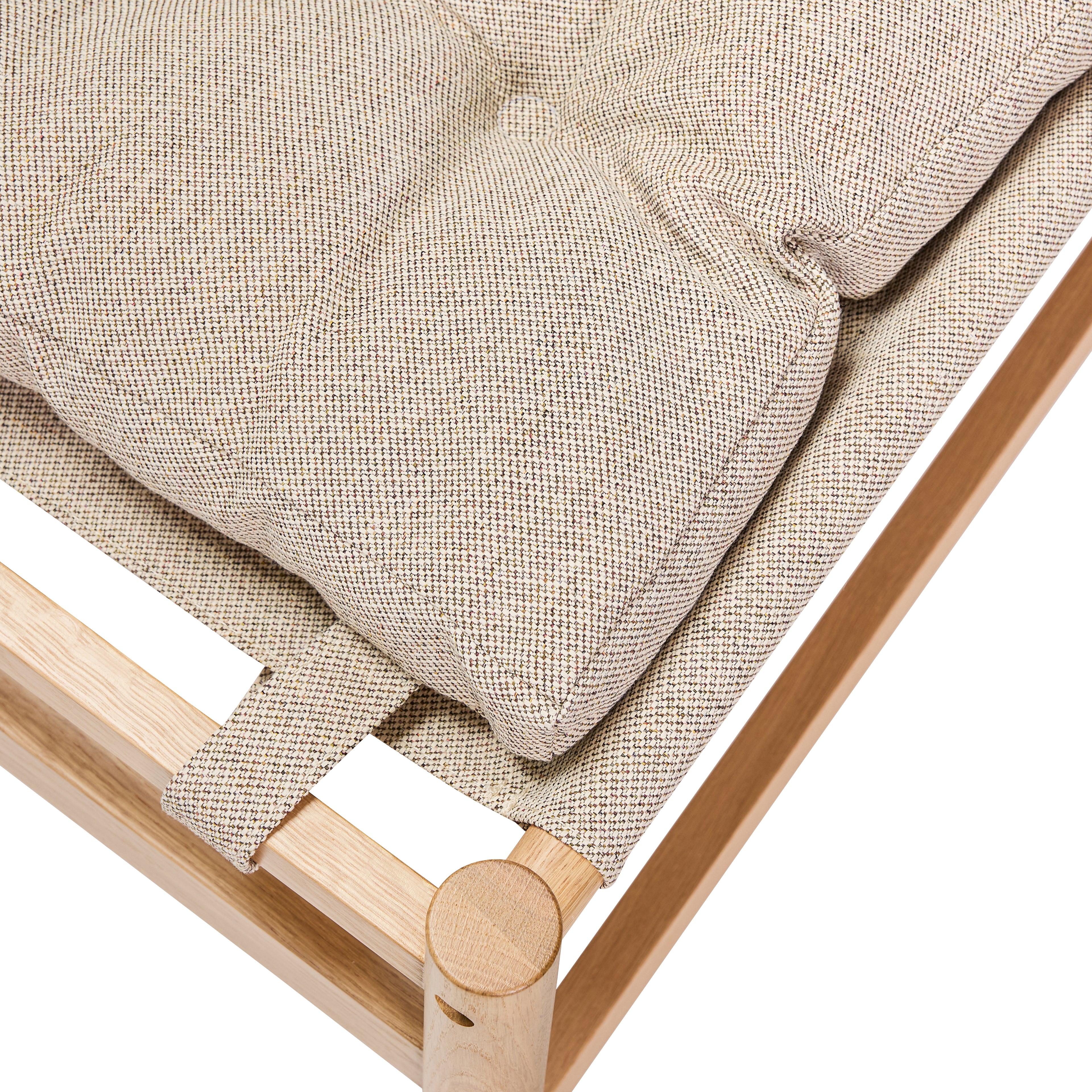 Heritage Fåtölj/Fotpall Natur/Beige - 75x72xh82cm, 69x49xh43cm