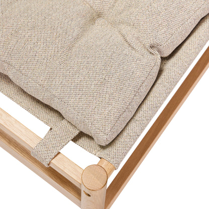 Heritage Fåtölj/Fotpall Natur/Beige - 75x72xh82cm, 69x49xh43cm