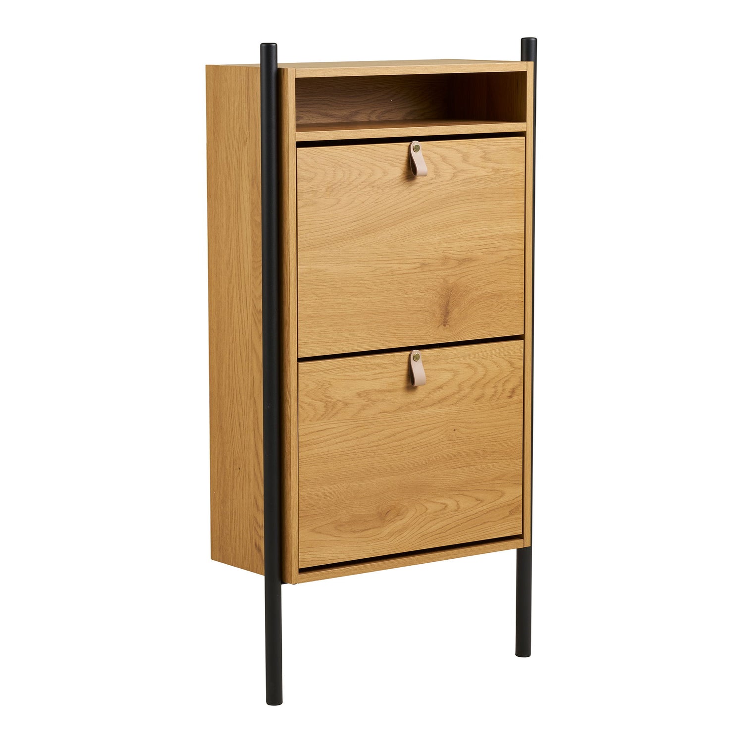 Barco Shoe Cabinet - Skoskåp, ekved Look 62x26x118 cm