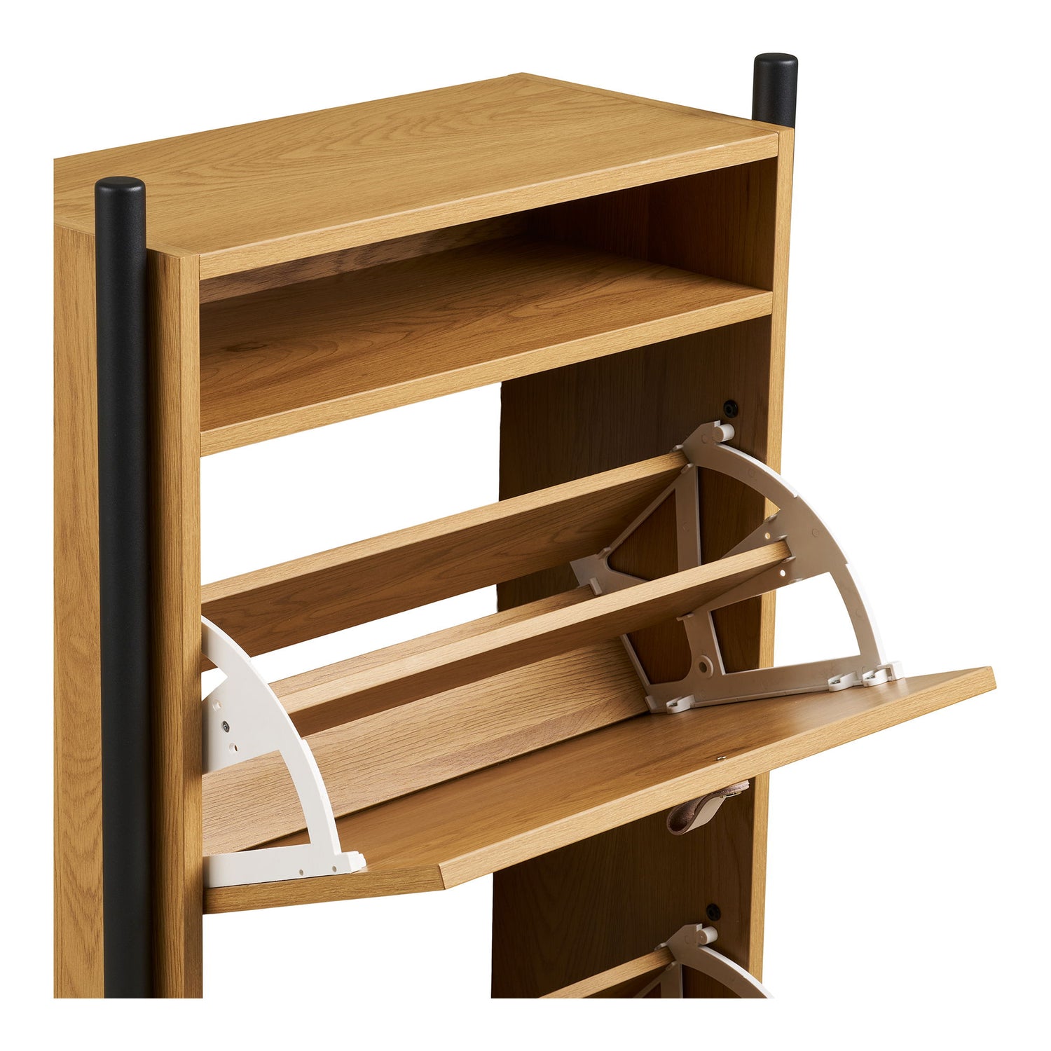 Barco Shoe Cabinet - Skoskåp, ekved Look 62x26x118 cm