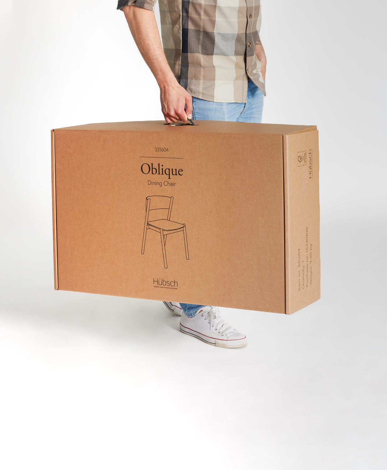 Sned Matstol Natur - 55x51xh80cm