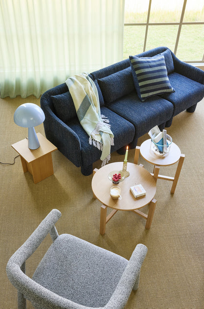 Elegance Soffa Mörkblå - 224x73xH74