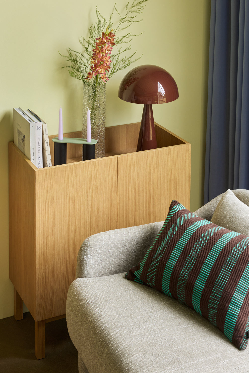 Elegance Soffa Ljusgrön - 224x73xH74