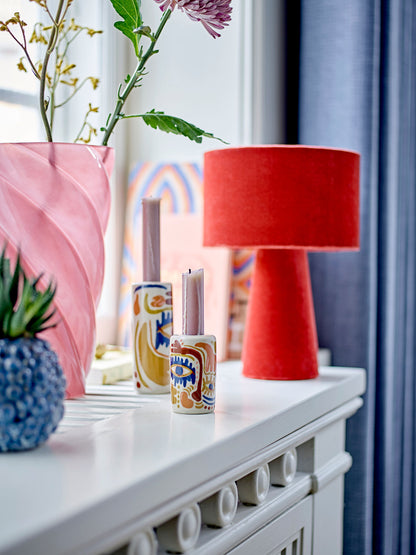 Bloomingville Emmie bordslampa, röd, polyester