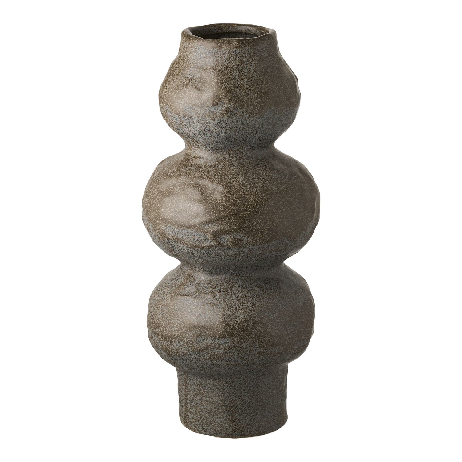 Vase - Vase, keramik, mörkgrå Ø14.5x33.5 cm