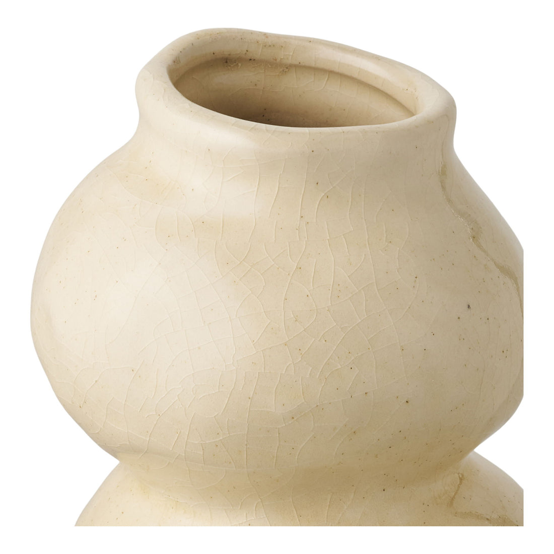Vase - Vase, Ceramics, Beige Ø10.10.5x19.5 cm