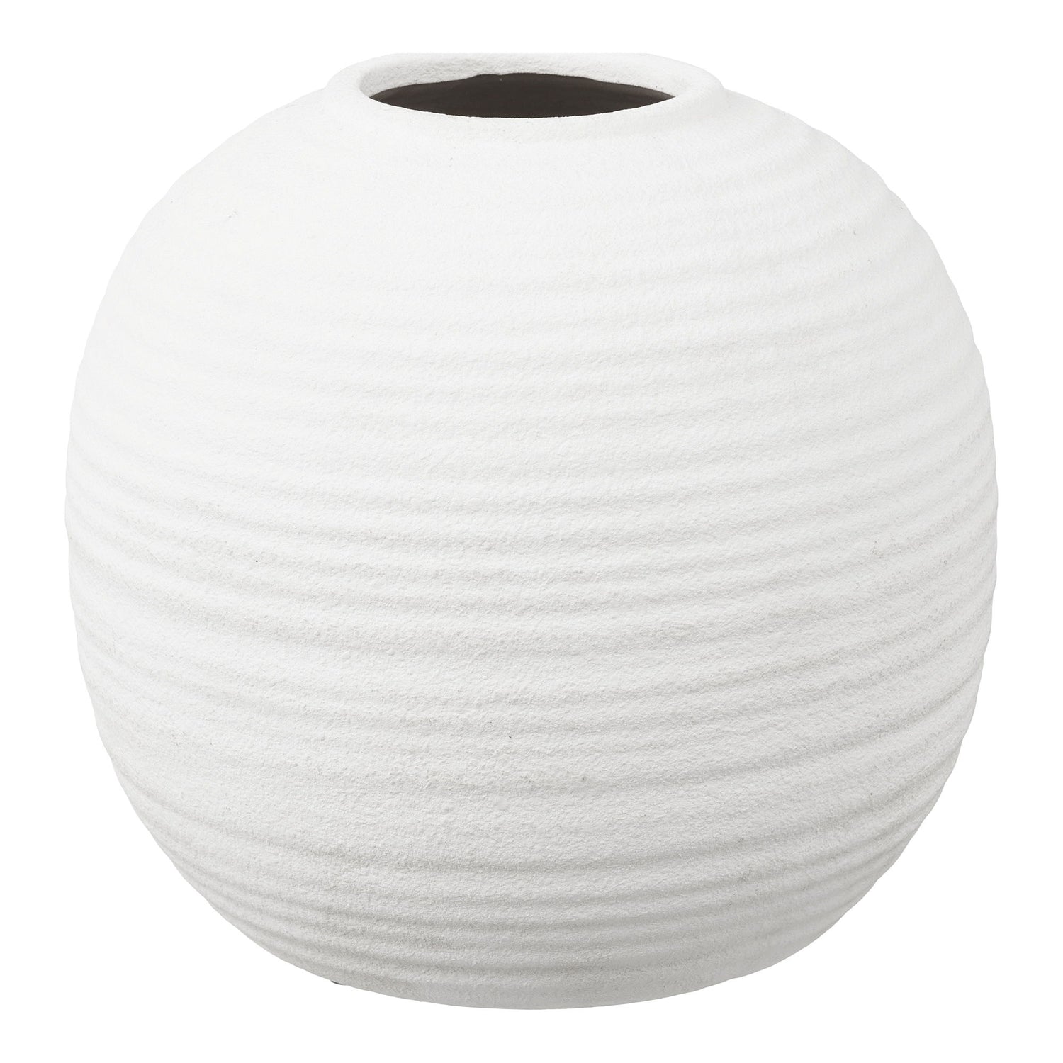 Vase - Vase, Ceramics, White Ø30x28,5 cm