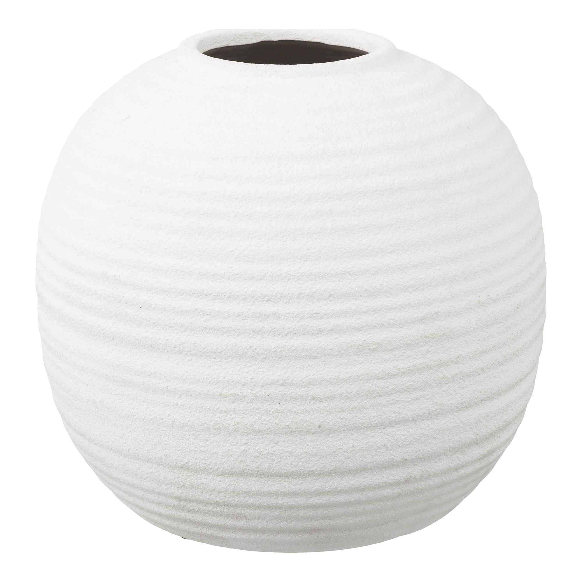 Vase - Vase, Ceramics, White Ø30x28,5 cm