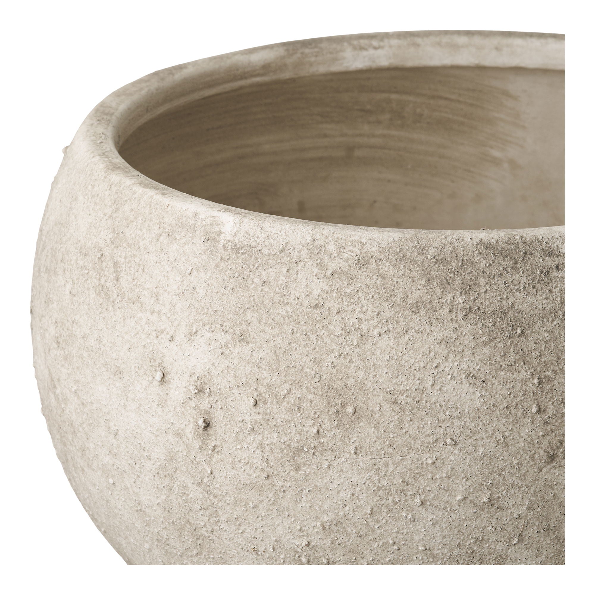 Örtkruka - örtkruka, keramik, grå, Ø26x19,5 cm